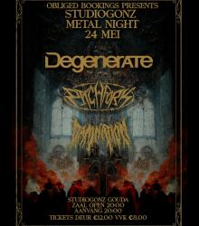 StudioGonz organiseert in samenwerking met Obliged Bookings weer een Metal Night met drie geweldige bands!